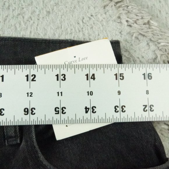 Abercrombie & Fitch 70s Vintage Flare Leg Jeans Curve Love Womens 30 Black Denim - Picture 5 of 9